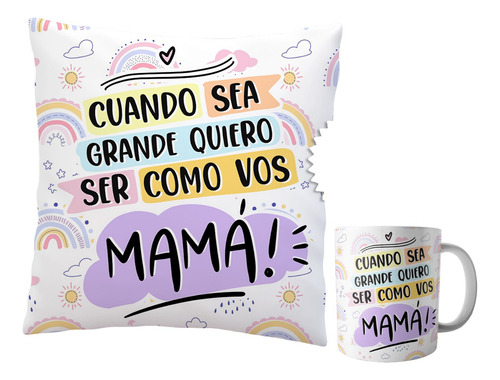 Plantillas Tazas Y Almohadones Día De La Madre Sublimar #3