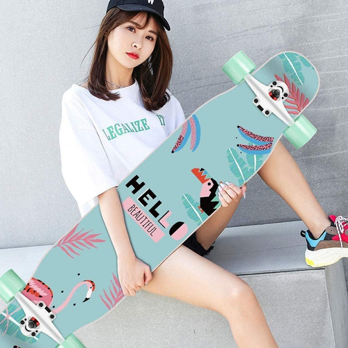-patineta Longboard Para Adulto Niña Tabla Baile Callejero