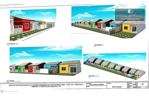 Casa Com 2 Dormitórios À Venda, 90 M² Por R$ 210.000,00 - Unamar - Cabo Frio/rj - Ca0220