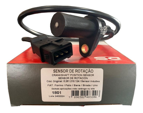 Sensor Rotacao Siena 1.3 Fire 8v 04 05 Leia Descricao Ds1801