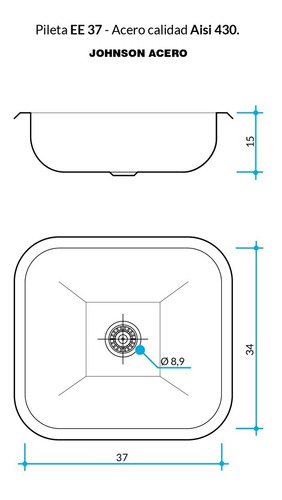 Imagen 3 de 10 de Pileta Bacha Johnson Simple Ee37 Griferia Cocina Monocomando