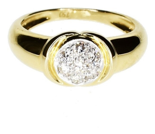 Anillo 7 Diamantes Oro Amarillo 18 Kts. Freewatch