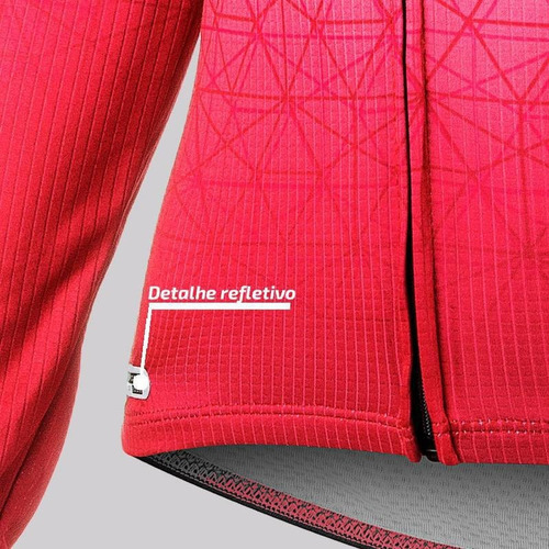 Imagem 5 de 5 de Camisa Ciclista Manga Longa Fem Mauro Ribeiro Weft Rosa