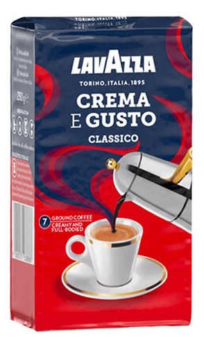 Café Molido Lavazza Crema E Gusto Classico 250 G.  