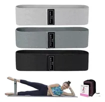 Comprar Set 3 Banda Resistencia Circular Tela Elástica Yoga Pro