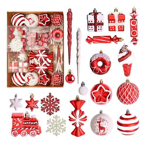 Conjunto De Enfeites De Bola De Natal Decoração De Natal
