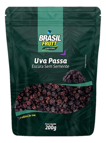 Uva Passa Escura Sem Semente Brasil Frutt 200g