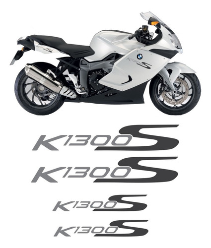 Kit Emblemas Adesivo Compatível Com K1300s Branca Bwk1300s06 Cor Padrão