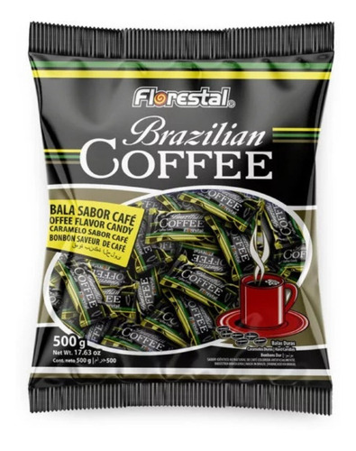 Café Brasileiro Bala 500g - Deliciosa Bala De Café
