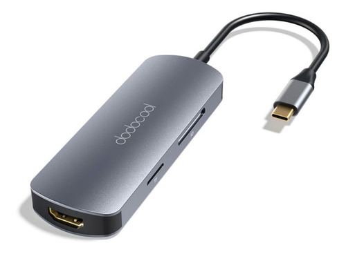 Imagem 6 de 6 de Hub Usb-c 3.1 7em1 Dodocool Dc76 P/ Mac Book Tipo C