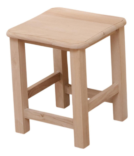 Taburete De Pie De Madera Pisos Cuadrados Sitio De Estilo A