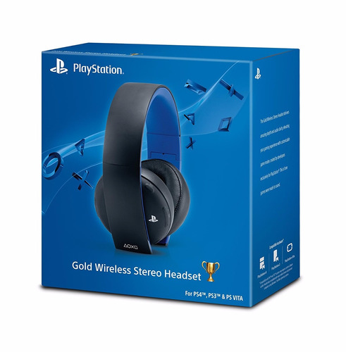 Auricular Sony Ps4 Ps3 Pulse Gold 7.1 Headset Play 4 Negro