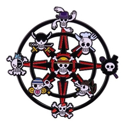 Pin, One Piece De Anime, Insignia Con Logotipo, Cruz.