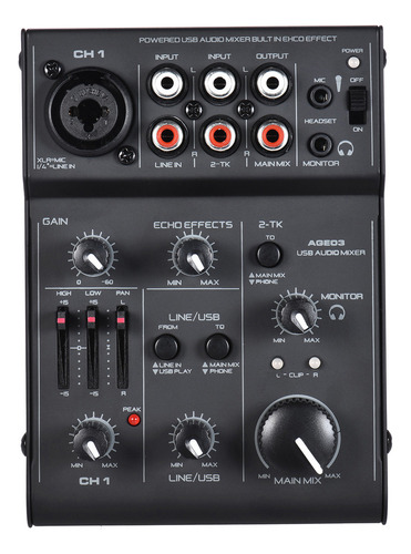 Consola De Mezclas Karaoke Network Broadcast Live Dj Mic-lin