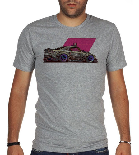 Remera De Hombre Auto Arte Moderno Carreras Violeta