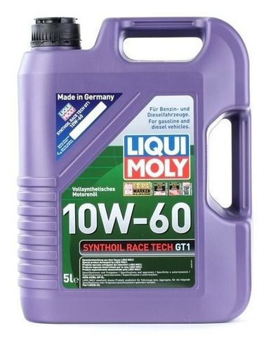 Liqui Moly Aceite Synthoil Race Tech Gt1 5 Litros