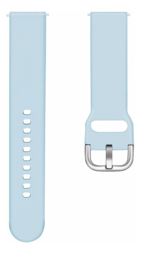 Correa Silicona Flat Para Smartwatch Foxbox P45 Bw0472 Azul Claro 2.2 Cm