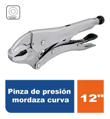 17429 / PPT-12C TRUPER Pinza de presión 12' mordaza curva, Truper