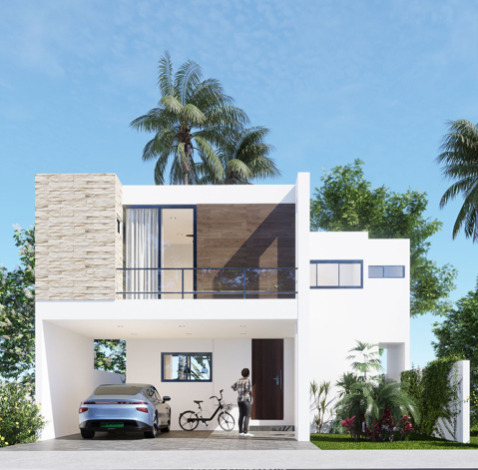 Casa En Venta En Merida En Cholul En Residencial Con Alberca