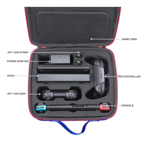 Imagen 5 de 5 de Maleta Para Nintendo Switch Estuche Protector Resistente