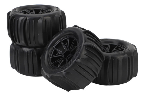 Ruedas Rc Rubber Tires, 4 Unidades, 12 Mm, Cubo Hexagonal, 8