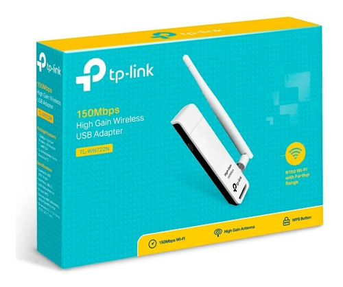 Imagen 6 de 7 de Antena Wifi Tp-link Tl-wn722n Adaptador Usb 150mbps N