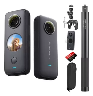 Câmera Esportiva Insta360 One X2 5.7k Preta + Bastão