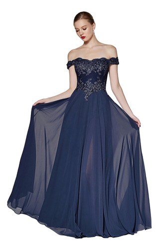 Vestido Cinderella De Encaje Off Shoulders