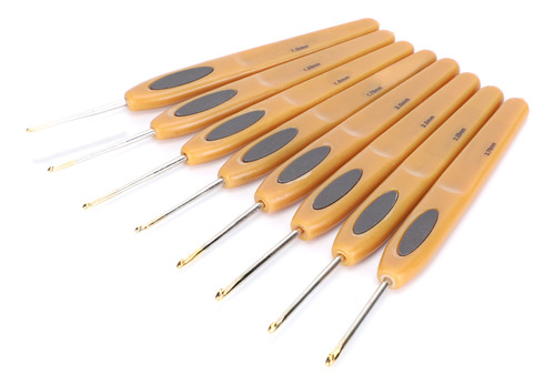 Juego De 8 Ganchos De Ganchillo Para Coser, Ergonómicos Y Su