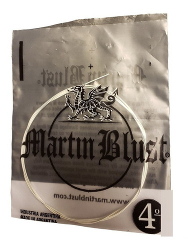 Imagen 1 de 6 de Cuerda 4° Suelta Martin Blust Esp720 De Guitarra Clásica 4ta