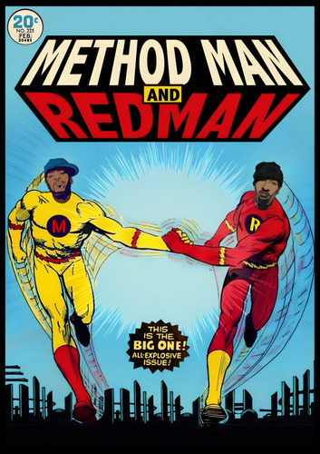 Póster Method Man Red Man Autoadhesivo 100x70cm #694
