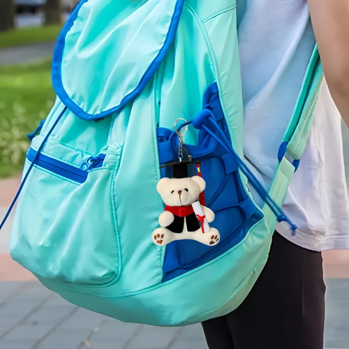 Oso De Peluche Para Regalo De Graduación Con Amuleto, 2 Unid
