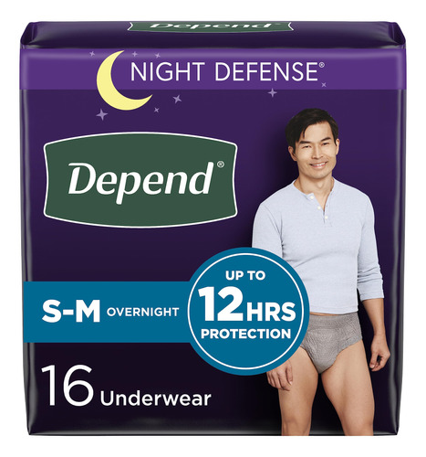 Depend Night Defense - Ropa Interior De Incontinencia Para A