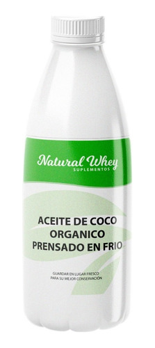 Aceite De Coco Prensado En Frío Orgánico Non Gmo 1 Litro 