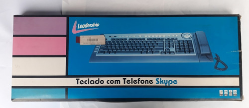 Teclado Com Telefone Skype - Usb - Novo (Usado)