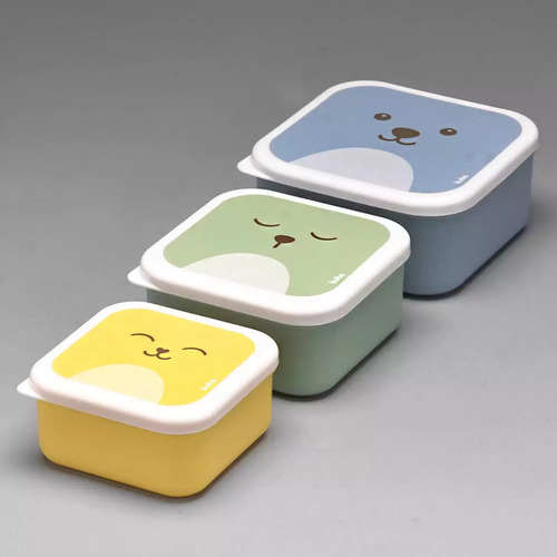 3 Potes Potinhos Para Armazenar Comida Frutas Bebê Neném Kit