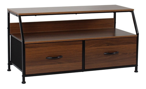 Mueble Consola 2 Cajones C/estante 93x39x49cm Madera