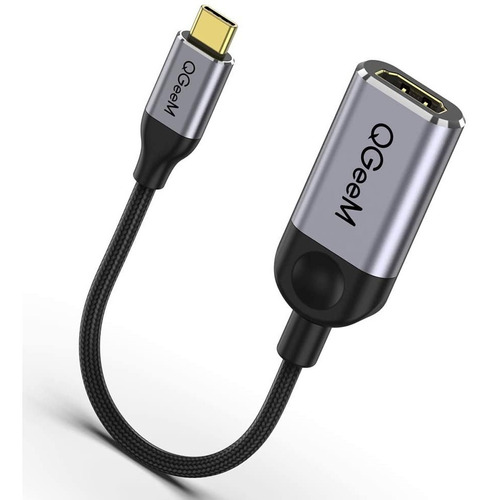 Adaptador Qgeem Hdmi Video Audio Usb C Tipo Full Hd Aluminio