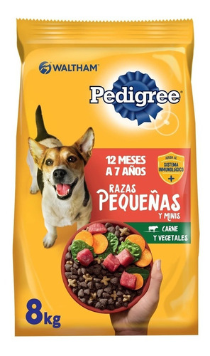 Pedigree Alimento Seco Para Perro Adulto Raza Pequeña 8kg