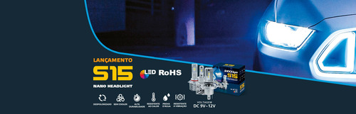 Imagem 3 de 3 de Lâmpada H4 Nano Led S15 6000k 40w 8400lm Shocklight Original