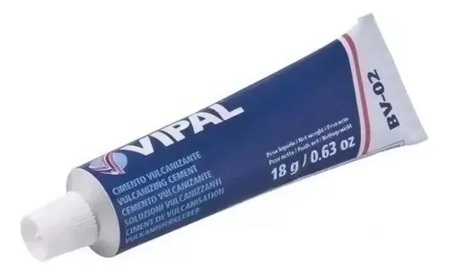 Pegamento para cemento vulcanizante en frío Bv-02, tubo de 18 grs, VipalCola Vipal Bv-02, color