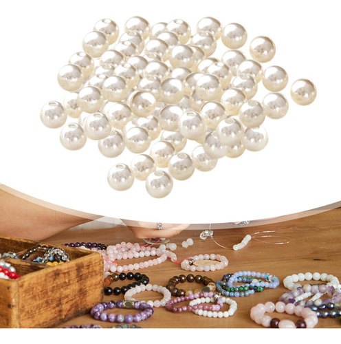 100 Cuentas Con Agujero Para Hacer Joyas, Pendientes Y 8mm