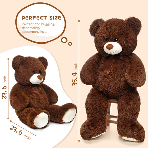 Oso De Peluche Gigante Morismos De Peluche De 90 Cm, Color M