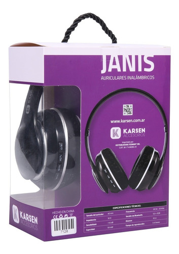 Imagen 5 de 9 de Auricular Bluetooth Inalámbrico Tipo Vincha - Karsen Janis