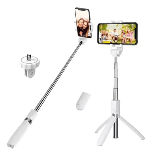 Bastão De Selfie Com Controle Remoto Bluetooth Altomex Zb011 Cor Rosa