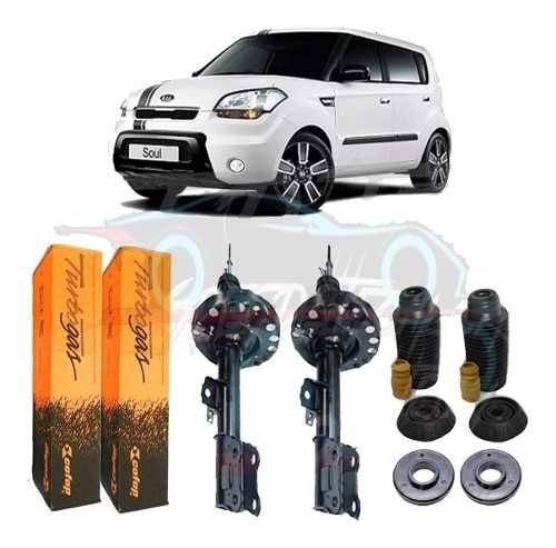 Par Amortecedor Dianteiro + Kit Kia Soul 2008 Até 2015 Novo