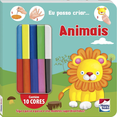 Criando com Massinha! Animais, de Brijbasi Art Press Ltd. Happy Books Editora Ltda., capa dura em português, 2022