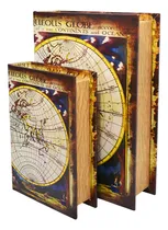 Comprar Jogo De Caixas Decorativas Livros  Conjunto Com 2 Peças