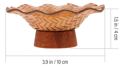 Posavasos Decorativos De Bambú Con Aislamiento Térmico Y Taz