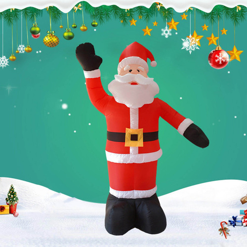 Papá Noel Inflable Con Luz Led Para Decoración De